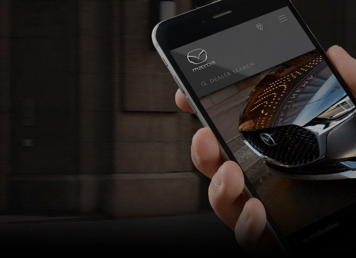 My Mazda App on a smartphone